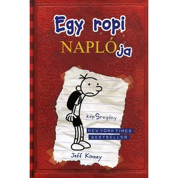 Egy ropi naplója 1. - képSregény - kemény kötés - Jeff Kinney