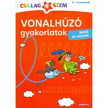 Vonalhúzó gyakorlatok - Betűk és számok - Piros - Betűk és számok - Birgit Fuchs