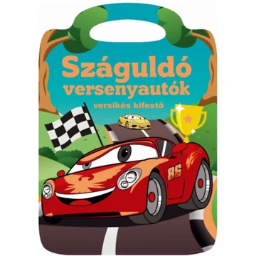 Száguldó versenyautók - Versikés kifestő