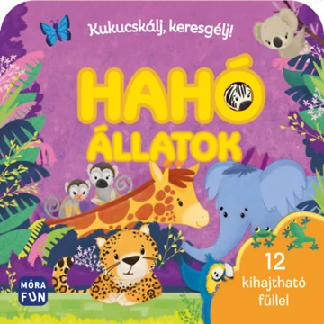 Kukucskálj, keresgélj! - Hahó, állatok - 12 kihajtható füllel