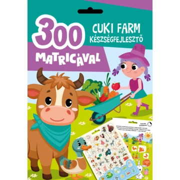 Cuki farm készségfejlesztő - 300 matricával