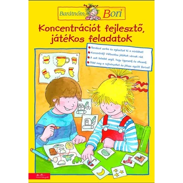 Koncentrációt fejlesztő játékos feladatok - Barátnőm, Bori foglalkoztató füzet - Hanna Sörensen