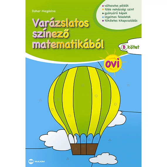 Varázslatos színező matematikából - Ovi - B kötet - Dohar Magdolna