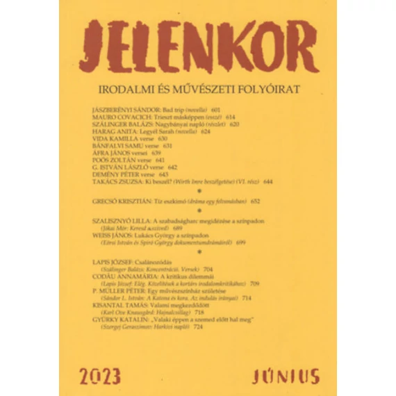 Jelenkor - Irodalmi és művészeti folyóirat - 2023. június