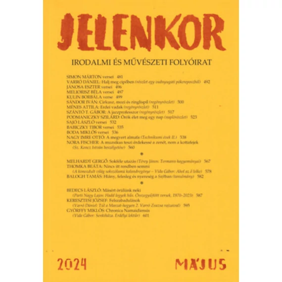 Jelenkor - Irodalmi és művészeti folyóirat - 2024. május