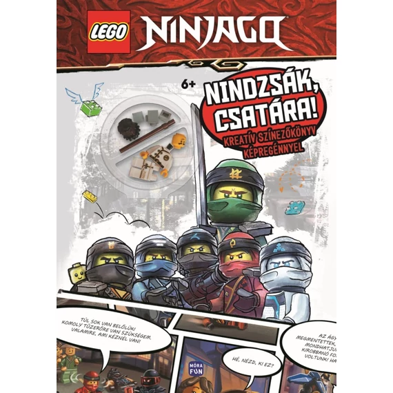 LEGO Ninjago - Nindzsák, csatára! - Kreatív színezőkönyv képregénnyel! - Ajándék Cole minifigurával