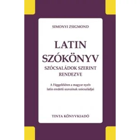 Latin szókönyv - Simonyi Zsigmond