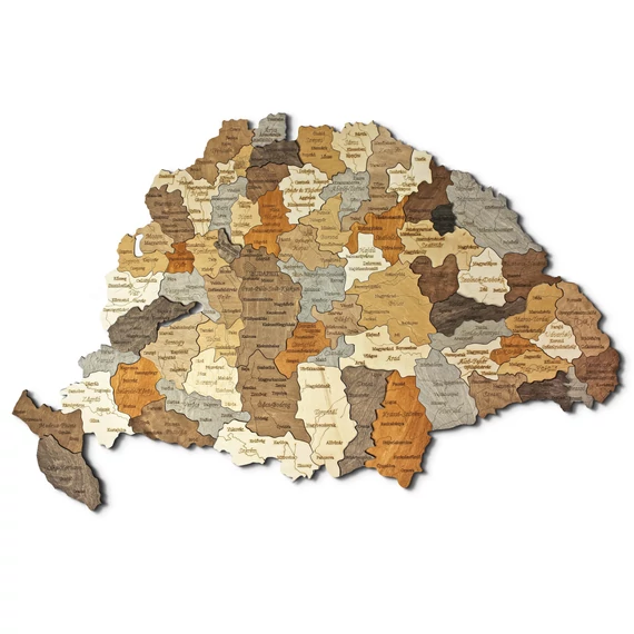 Fa Nagy-Magyarország 3D puzzle falitérkép 70x42cm