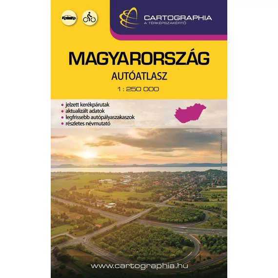 Magyarország autóatlasz 1:250 000 (kicsi) - Cartographia Kft.